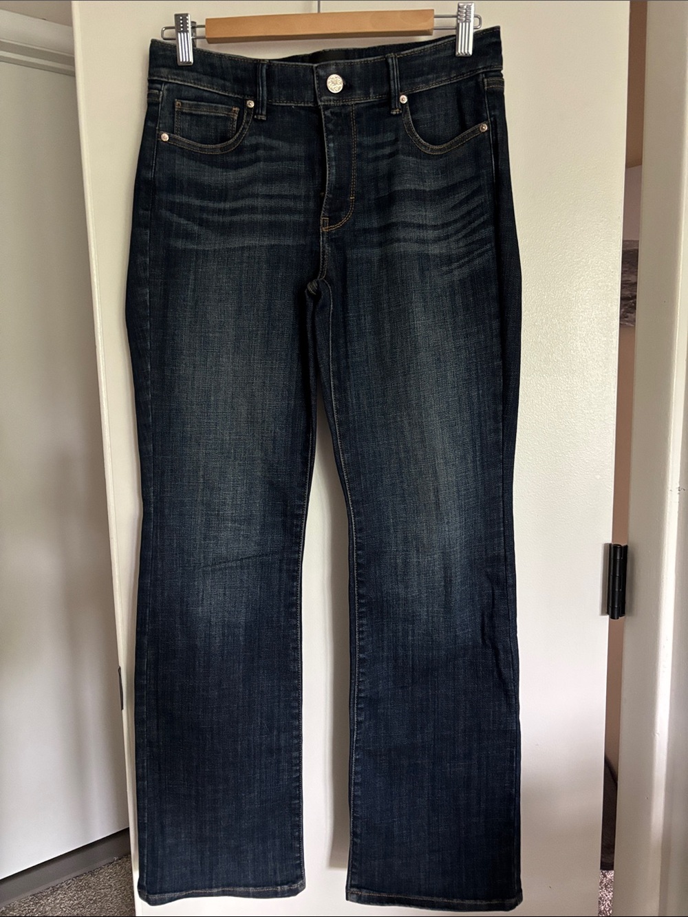 Dark Wash Women’s Bootcut Jeans - Navy Blue
